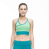 Purpton Bras Green / L Women Fitness Sexy Yoga Sports Bra for Running Sports Gym Athletic Top Bra Breathable Padded Stretch Push Up Underwear for Women