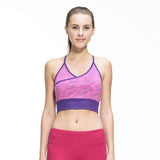 Purpton Bras Pink / L Women Fitness Sexy Yoga Sports Bra for Running Sports Gym Athletic Top Bra Breathable Padded Stretch Push Up Underwear for Women