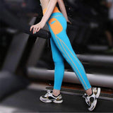 Purpton Leggings Blue / M Women Tights Sports Leggings Yoga Pants Running Patchwork Breathable Fitness Skinny Pants Slim Gym Leggings Push Up Sexy Trouser