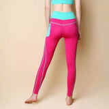 Purpton Leggings Rose red / M Women Tights Sports Leggings Yoga Pants Running Patchwork Breathable Fitness Skinny Pants Slim Gym Leggings Push Up Sexy Trouser