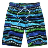 Purpton Mens Swimwear 01522 blue / M Tailor Pal Love Mens Beach Shorts Casual Striped Print Men Board Short Boardshorts Quick Dry Polyester Big Plus Size Fashion