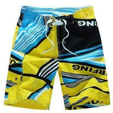 Purpton Mens Swimwear 1521 yellow / M Men Beach Shorts Casual Print Board Shorts Brand Clothing Polyester Quick Dry Boardshorts Bermuda Masculina 2017 Summer 5XL 6XL