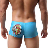 Purpton Mens Swimwear Blue / L Men Trunks Swimwear Swimming Match Bathing Suit Shorts BK L