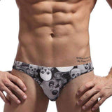 Purpton Mens Swimwear white / S KWAN.Z swimwear 2017 men short brand male board shorts skeleton printing triangular swimsuit trunks beach shorts maillot de bain
