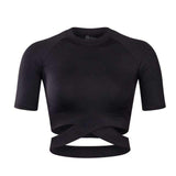 Purpton Women's Shirt Black / S Women Yoga Shirts Sexy Sports Top Style Fitness Crop Top Solid Running Shirt Sport Gym Clothes Tank Tops Sportswear