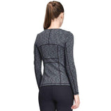 Purpton Women's Shirt J002GRAY / S Women Yoga Jacket Fitness Running Shirt For Women Sportswear Elastic Tight Gym Roupa de Academia Zipper Fitness Clothes