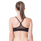 Swim4Fit Bras Women's Grey Sports Bra with Hollow Mesh Back