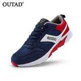 Swim4Fit Men's Shoes OUTAD Winter Comfortable Men Sport Running Shoes Cotton Men Male Anti-Slip Rubber Sole Walking Sneakers Shoes plus size