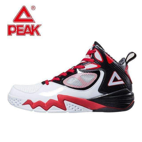 Swim4Fit Men's Shoes White Red / 42 PEAK SPORT Monster II Men Basketball Shoes Breathable Training Competitions Sneakers FOOTHOLD Tech High-Top Athletic Ankle Boots