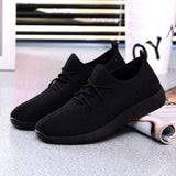 Swim4Fit Women's Breathable Sneakers, Ladies Sport Air Mesh Shoes, Running Slip On, Black/White/Brown/Purple Walking Shoes, Women Flats