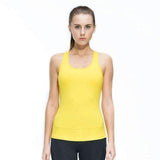Swim4Fit Women's Shirt YELLOW / L Women Fitness Tights Yoga Vest Gym Sports Sleeveless Shirts Compression Female T-shirt Nylon Sexy Sportswear Tank Top