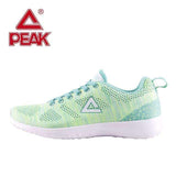 Swim4Fit Women's Shoes Green / 37 PEAK Women Walking Shoes Summer Breathable Textile Ladies Shoes Lightweight Flats Sports Shoes PEAK Brand Women Loafers Walking