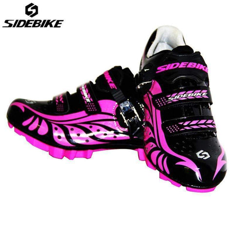 Swim4Fit Women's Shoes SIDEBIKE Women MTB Shoes Cycling Anti-slip Breathable Adjustable Bike Shoes Zapatillas Ciclismo Bicycle MTB Cycling Shoes