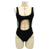 Swim4Fit Women's Swimwear Black / S Women's Sexy Cut Out Backless One Piece