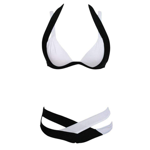 Swim4Fit Women's Swimwear S Women's Sexy Print Bandage Swim suit