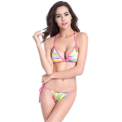 Swim4Fit Women's Swimwear Women's Bright Colored Low Waist Bikini