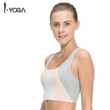 Purpton Bras BRA006GRAY / XL Fitness Yoga Push Up  Women Double-sided Padded Sports Bras Top Stretch Running Gym Workout  Athletic Vest Sportswear Underwear