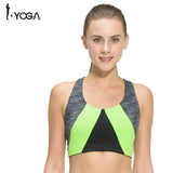 Purpton Bras BRA006GREEN / XL Fitness Yoga Push Up  Women Double-sided Padded Sports Bras Top Stretch Running Gym Workout  Athletic Vest Sportswear Underwear