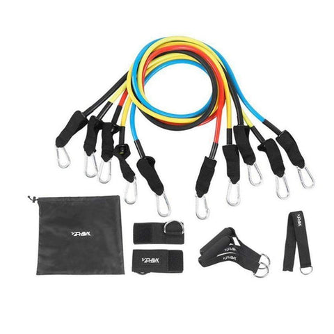 Purpton Fitness Equipment 11 Pcs/Set Latex Resistance Bands