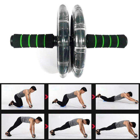 Purpton Fitness Equipment 200mm Double-Wheel Adominal Muscle Roller