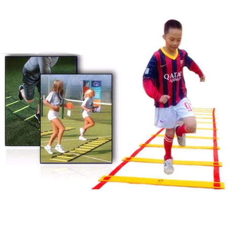 Purpton Fitness Equipment 8 rung Agility Ladder for Soccer Speed Football Fitness Feet Training Durable Height 21-22cm free shipping