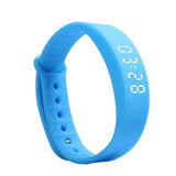 Purpton Fitness Equipment blue Wholesale Sport  3D LED Calorie Pedometer Smart Unisex Watch Gifts#