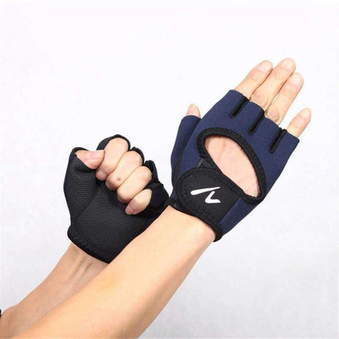 Purpton Fitness Equipment Men's Half Finger Gloves Outdoor Fitness Hand Palm Protector Gym Sport#W21