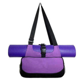 Purpton Fitness Equipment Purple High Quality Multifunctional Yoga Mat Canvas Bag Backpack Shoulder Messenger Sport Bag For Women Fitness Duffel Clothes Gym Bag