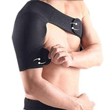 Purpton Fitness Equipment Right Shoulder Adjustable Shoulder Support Protective Gear Shoulder Pad Belt for Sports (Black)