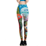 Purpton Leggings Eye Printed / One Size / China WEST BIKING Summer Women Leggings 3D Printed Flower Eye Legins Gradient Leggins Pencil Pants Legging Tights Women Yoga Pants