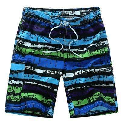 Purpton Mens Swimwear 01522 purple / M Tailor Pal Love Mens Beach Shorts Casual Striped Print Men Board Short Boardshorts Quick Dry Polyester Big Plus Size Fashion