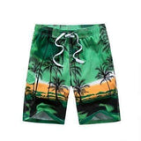 Purpton Mens Swimwear 1701 green / M Men hawaiian Shorts Mens Print Casual Board Shorts Boardshorts Summer Beach Clothing Polyester Quick Drying 2017 Hot