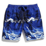 Purpton Mens Swimwear Dark Blue / XL NIBESSER Board Shorts Men 2018 Summer Tree Printed Casual Breathable Quick Dry Beach Swimwear Shorts Clothing Plus Size 5XL XXXL