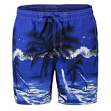 Purpton Mens Swimwear Deep Blue / XL NIBESSER Brand Fashion Tree Pattern Men Beach Shorts Drawstring Board Shorts Men Plus Size 5XL Summer Beachwear Casual Trouser