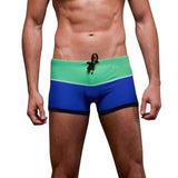 Purpton Mens Swimwear Green Blue / M NIBESSER Brand Fashion Patchwork Board Shorts Men Breathable Quick Dry Beach Shorts Flat Underwear Summer Beachwear 2018 New