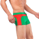 Purpton Mens Swimwear Green Red / M NIBESSER Brand Fashion Pathchwork Board Shorts Men Flat Underwear Elastic Beach Shorts Summer Beachwear Casual Trouser