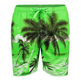 Purpton Mens Swimwear Green / XL NIBESSER Brand Fashion Tree Pattern Men Beach Shorts Drawstring Board Shorts Men Plus Size 5XL Summer Beachwear Casual Trouser