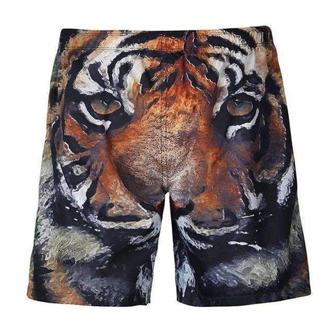 Purpton Mens Swimwear K106 / S NIBESSER Brand Cratvie 3D Printed Animal Men Beach Shorts Fashion Fitness Board Short Knee Length Short Summer Beachwear Trouser