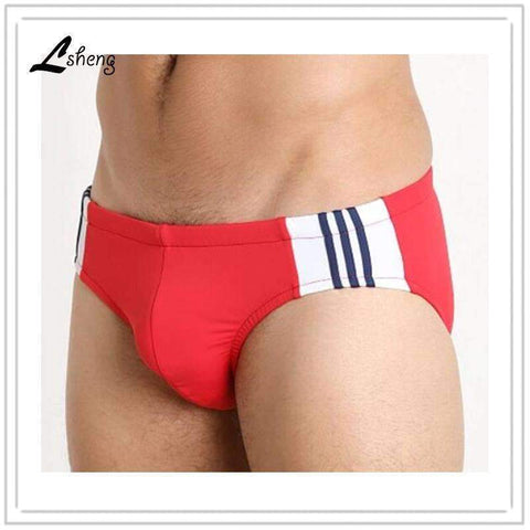 Purpton Mens Swimwear New Men's Fashion SwimmingShorts Men Beach Shorts Male Sexy Summer SurfingShorts Man SwimBriefs Short 1PCs Free Shipping