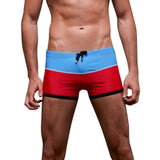 Purpton Mens Swimwear Red Blue / M NIBESSER Brand Fashion Patchwork Board Shorts Men Breathable Quick Dry Beach Shorts Flat Underwear Summer Beachwear 2018 New