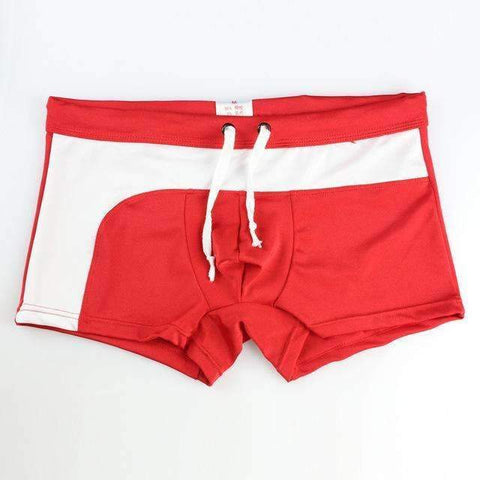 Purpton Mens Swimwear Red / S NIBESSER Brand Fashion Flat Underwear Men Board Shorts Patchwork Quick Dry Summer Beachwear Casual Shorts Beach Shorts
