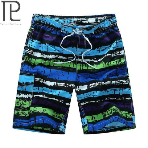 Purpton Mens Swimwear Tailor Pal Love Mens Beach Shorts Casual Striped Print Men Board Short Boardshorts Quick Dry Polyester Big Plus Size Fashion