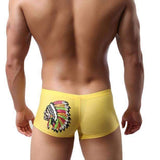 Purpton Mens Swimwear Yellow / L Men Trunks Swimwear Swimming Match Bathing Suit Shorts BK L