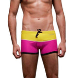 Purpton Mens Swimwear Yellow Rose Red / M NIBESSER Brand Fashion Patchwork Board Shorts Men Breathable Quick Dry Beach Shorts Flat Underwear Summer Beachwear 2018 New