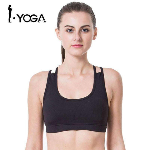 Purpton Women's Bra Black / L Women's Push Up Sports Bra