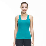 Purpton Women's Shirt GREEN / L Women Fitness Tights Yoga Vest Gym Sports Sleeveless Shirts Compression Female T-shirt Nylon Sexy Sportswear Tank Top