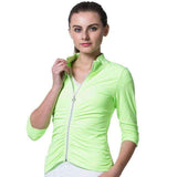 Purpton Women's Shirt Green / L Women Fitness Yoga Sports Jacket Winter Fitness Gym Sports Yoga Shirt Breathable Tights Vest Gym Running Tight Top Hot Sale