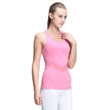 Purpton Women's Shirt Pink / L Women Yoga Vest Shirt Sleeveless Dyeing Running Tops Fitness Vest for Gym Jogging Yoga Vest Woman Plus Size