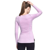 Purpton Women's Shirt Purple / L Women Yoga Sport T-Shirt Long Sleeve Yoga Tops Tights Running Mujer Deportivas Woman FitnessT-Shirt Running Women Clothes