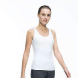 Purpton Women's Shirt WHITE / L Women Sports Sleeveless Shirts Gym Fitness Vest Breathable Quick Dry Spandex Yoga Tank Top Ladies Sportswear Running Shirts